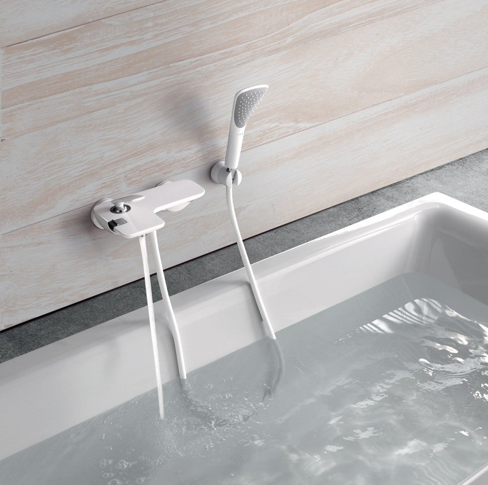 Kludi Balance White Baterie cada dus monocomanda, alb