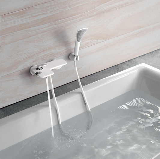 Kludi Balance White Baterie cada dus monocomanda, alb