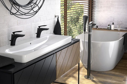 Kludi Balance Baterie cada freestanding, negru mat