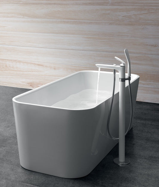 Kludi Balance White Baterie cada freestanding, alb