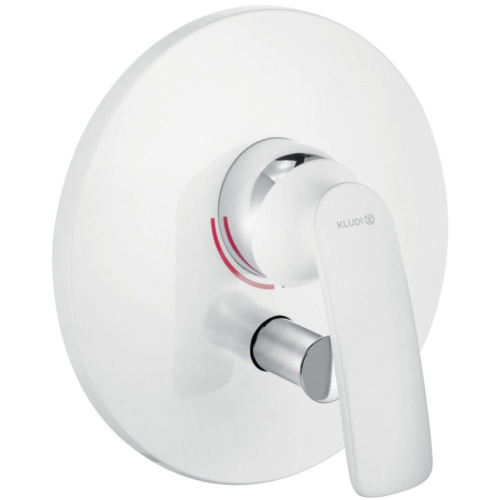 Kludi Balance White Baterie cada dus incastrata, alb