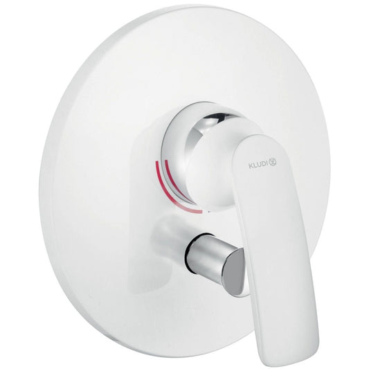 Kludi Balance White Baterie cada dus incastrata, alb