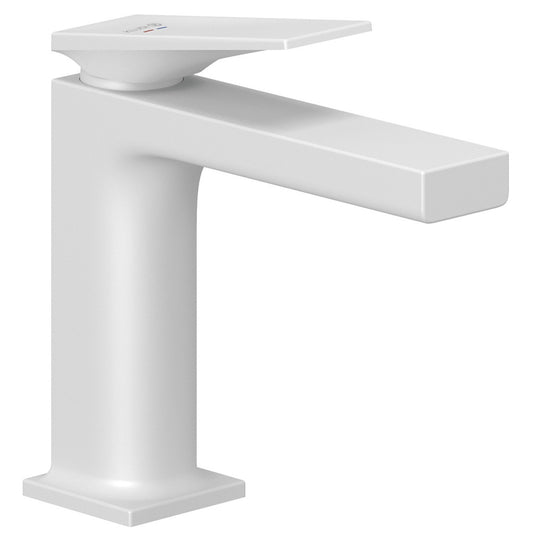 Baterie lavoar Kludi Decus cu ventil click-clack, H16 cm, alb mat