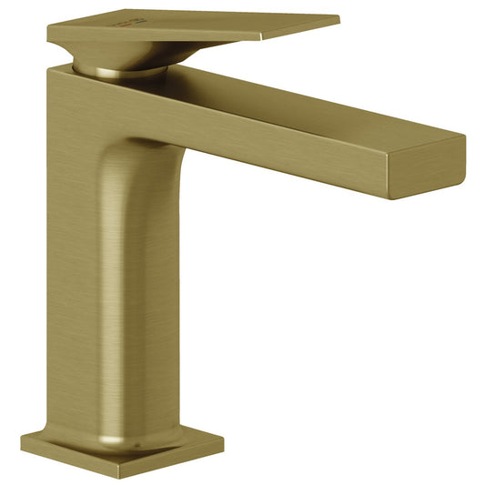 Baterie lavoar Kludi Decus cu ventil click-clack, H16 cm, auriu periat (brushed gold PVD)