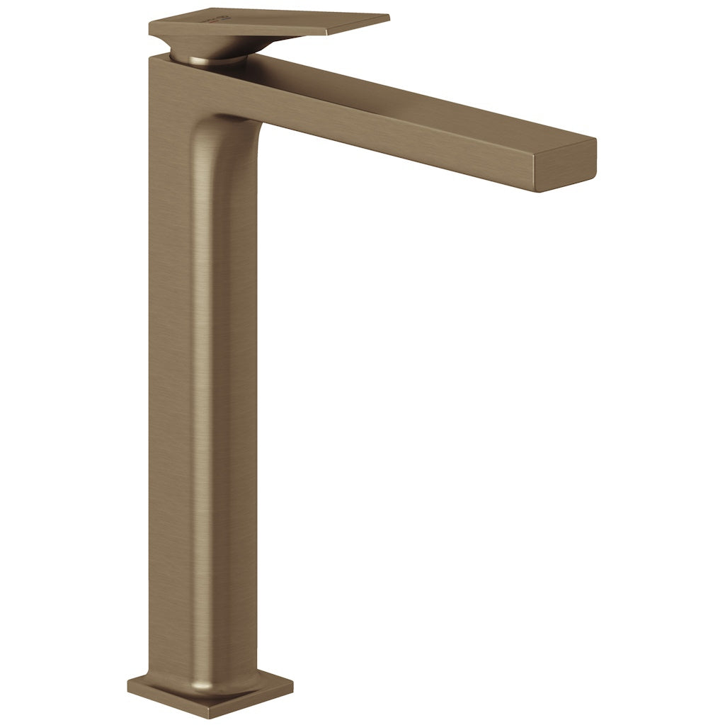 Baterie lavoar Kludi Decus fara ventil, H29 cm, bronz periat (brushed bronze PVD)