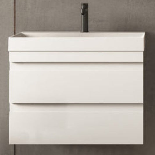 Set mobilier baie (masca cu 2 sertare si lavoar) Kolpa San Naomi 50x40xH44 cm, alb