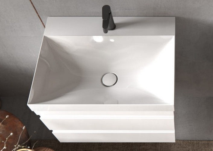 Set mobilier baie (masca cu 2 sertare si lavoar) Kolpa San Naomi 50x40xH44 cm, alb