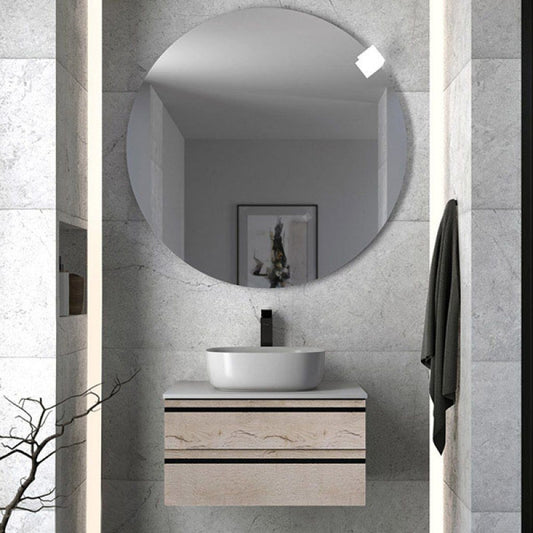 Kolpasan Alexis Masca lavoar baie cu blat si 2 sertare 60x50 cm, crem