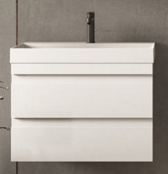 Set mobilier baie (masca cu 2 sertare si lavoar) Kolpa San Naomi 60x45xH44 cm, alb