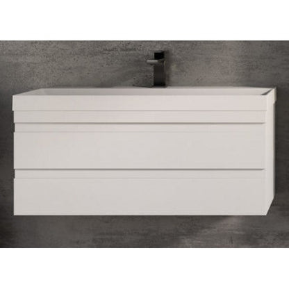 Set mobilier baie (masca cu 2 sertare si lavoar) Kolpa San Naomi 100x45xH44 cm, alb