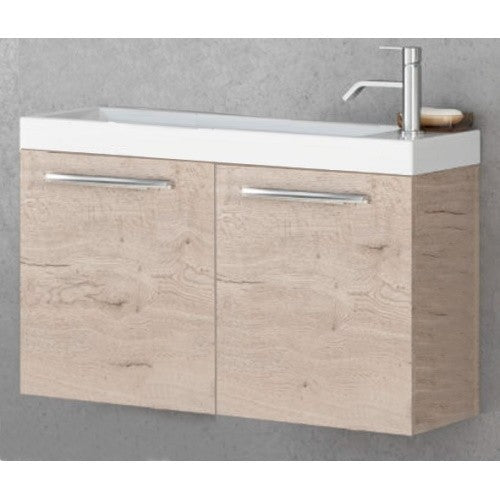Set mobilier baie (masca si lavoar) Kolpa San Kiki 61x30xH51 cm, bej (craftwood)