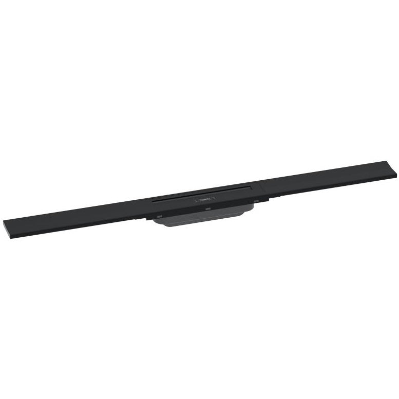 Grila ornament rigola dus Hansgrohe RainDrain Flex 80 cm, negru mat