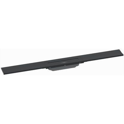 Grila ornament rigola dus Hansgrohe RainDrain Flex 80 cm, montaj la perete, negru mat