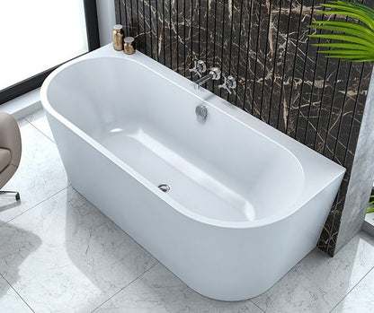 Cada freestanding Kolpa San Dream acril 180x80 cm, montaj langa perete, alb