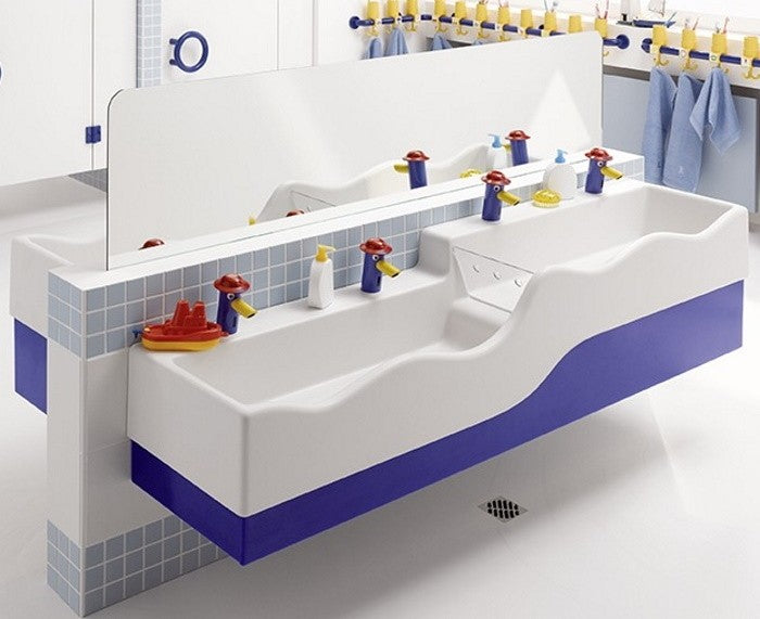 Geberit Bambini Baterie lavoar cu infrarosu, alimentare retea electrica