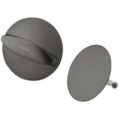 Hansgrohe Flexaplus Set final pentru sifon cada cu alimentare prin preaplin, negru cromat