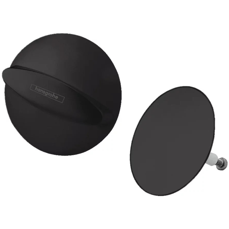 Hansgrohe Flexaplus Set final pentru sifon cada cu alimentare prin preaplin, negru mat