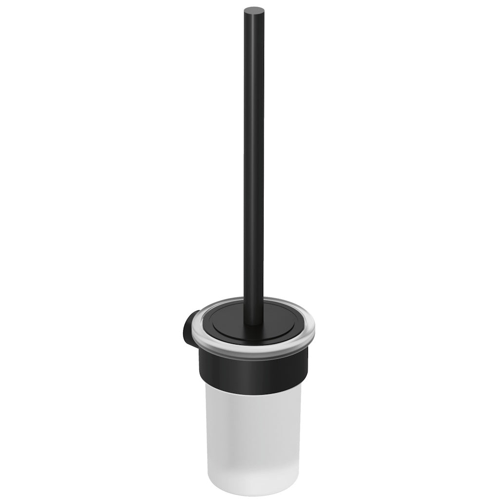 Kludi Vela R Perie WC cu montaj pe perete, negru mat