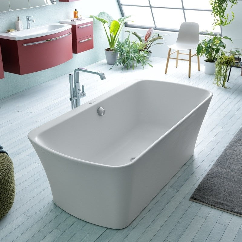 Cada freestanding dreptunghiulara Kolpa San Marilyn acril 180x90 cm, alb