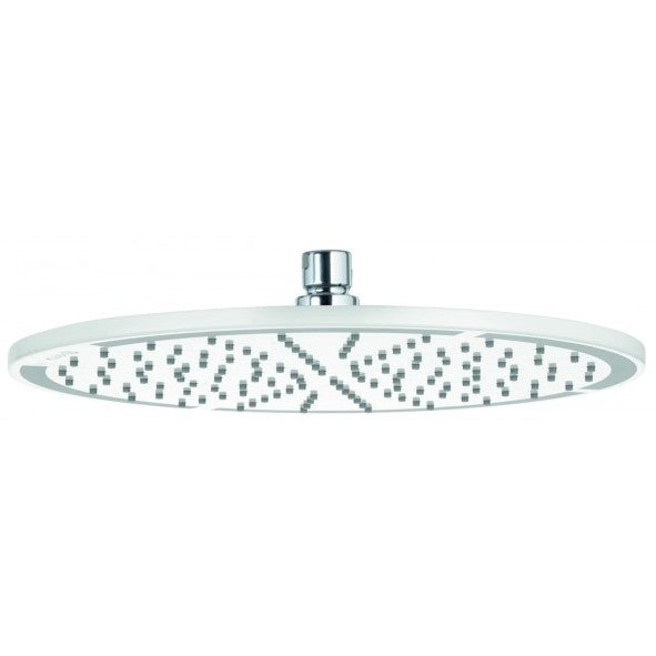 Palarie dus fix Kludi A-QA, Ø30 cm, alb/crom
