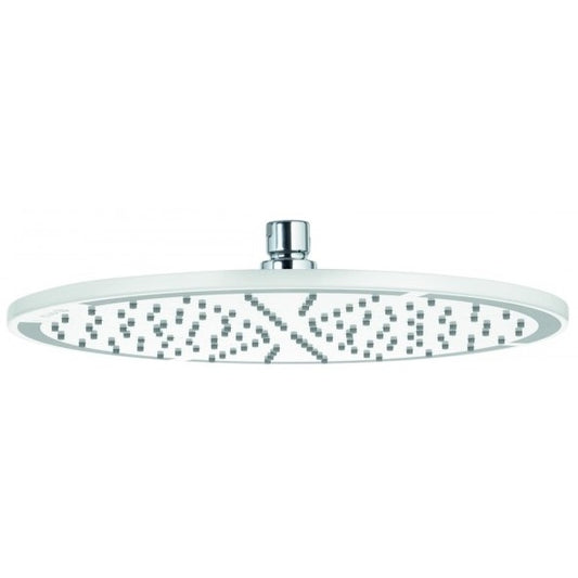 Palarie dus fix Kludi A-QA, Ø30 cm, alb/crom