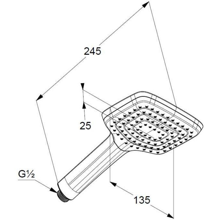 Para dus Kludi Freshline CL cu 1 jet, crom/alb