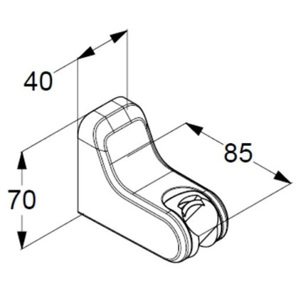 Kludi Freshline Suport para dus