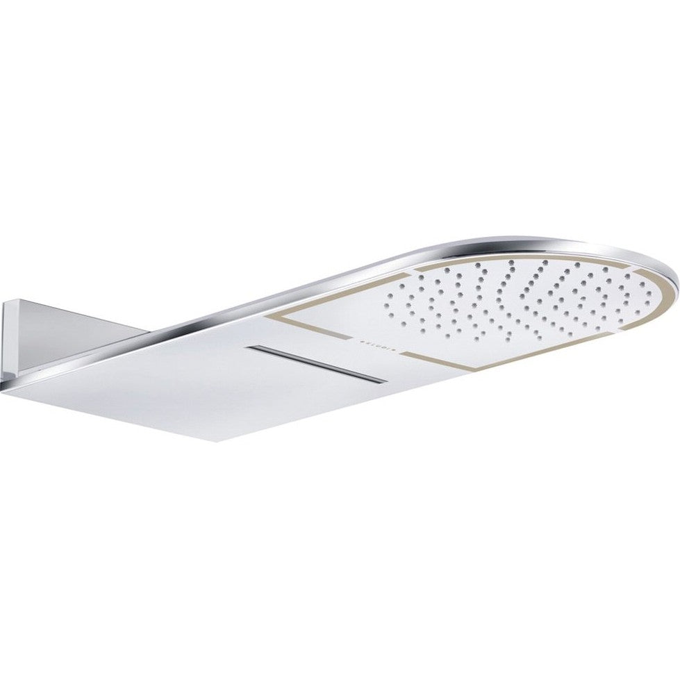 Palarie dus fix Kludi A-QA, Ø25 cm cu jet Cascade, crom