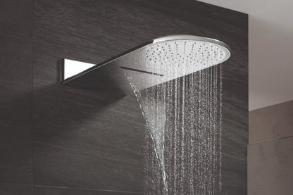 Palarie dus fix Kludi A-QA, Ø25 cm cu jet Cascade, crom