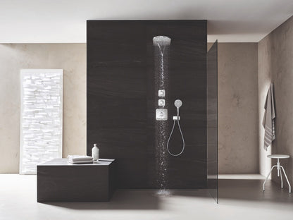 Palarie dus fix Kludi A-QA, Ø25 cm cu jet Cascade, crom