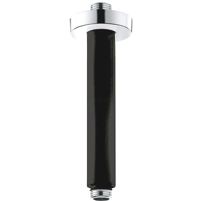 Brat dus fix Kludi A-QA, montaj pe tavan 15 cm, negru mat