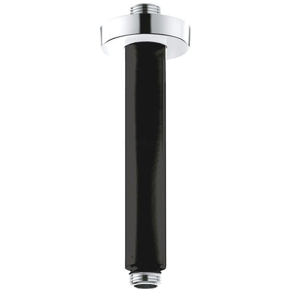 Brat dus fix Kludi A-QA, montaj pe tavan 15 cm, negru mat