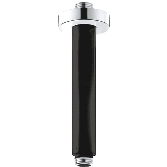 Brat dus fix Kludi A-QA, montaj pe tavan 15 cm, negru mat