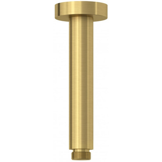 Brat dus fix Kludi A-QA, montaj pe tavan H18 cm, auriu periat (brushed gold)