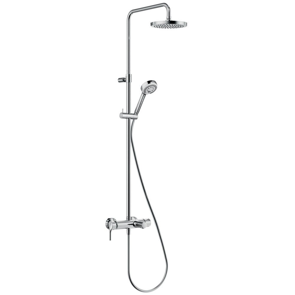 Coloana dus cu baterie Kludi Logo Dual Shower, cu pipa cada