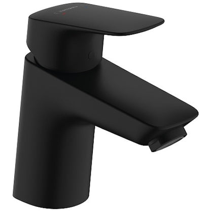 Baterie lavoar Hansgrohe Logis 70, cu ventil pop-up, negru mat