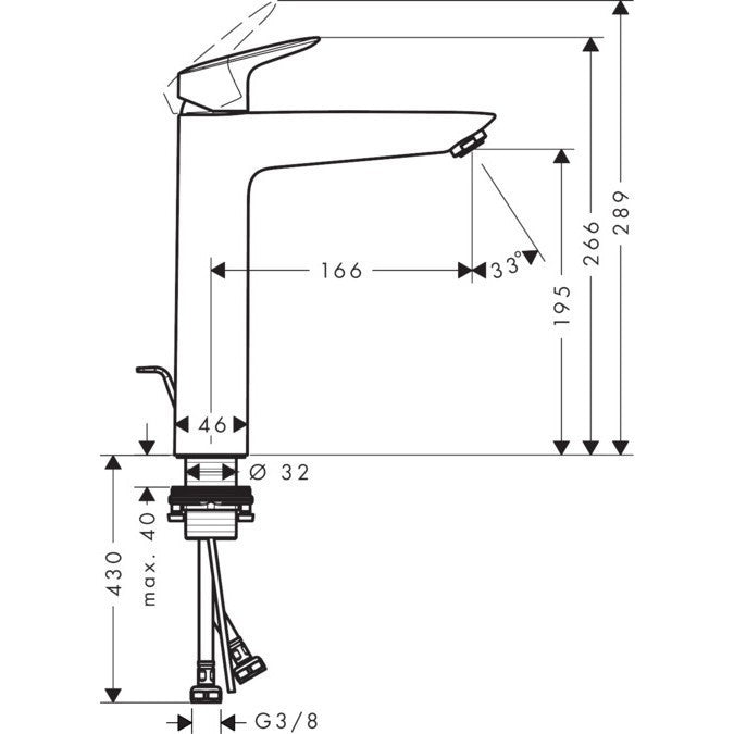 Hansgrohe Logis 190 Set Promo 3 in 1 pentru cada si dus