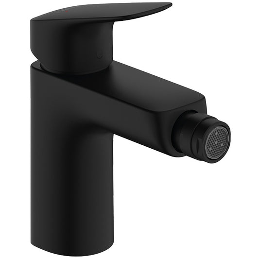 Hansgrohe Logis 100 Baterie bideu monocomanda cu ventil pop-up, negru mat