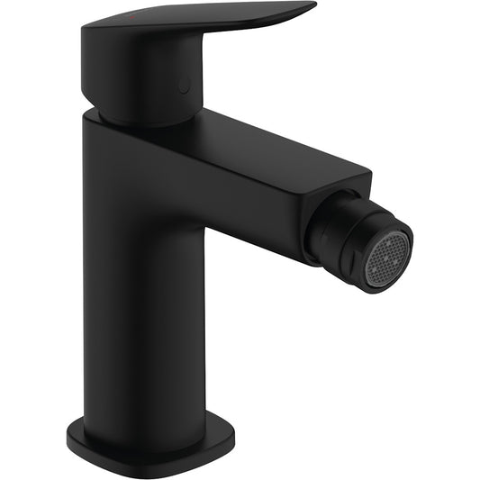 Hansgrohe Logis 110 Baterie bideu monocomanda cu ventil pop-up, negru mat