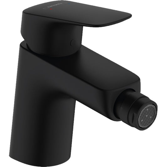 Hansgrohe Logis 70 Baterie bideu monocomanda cu ventil pop-up, negru mat