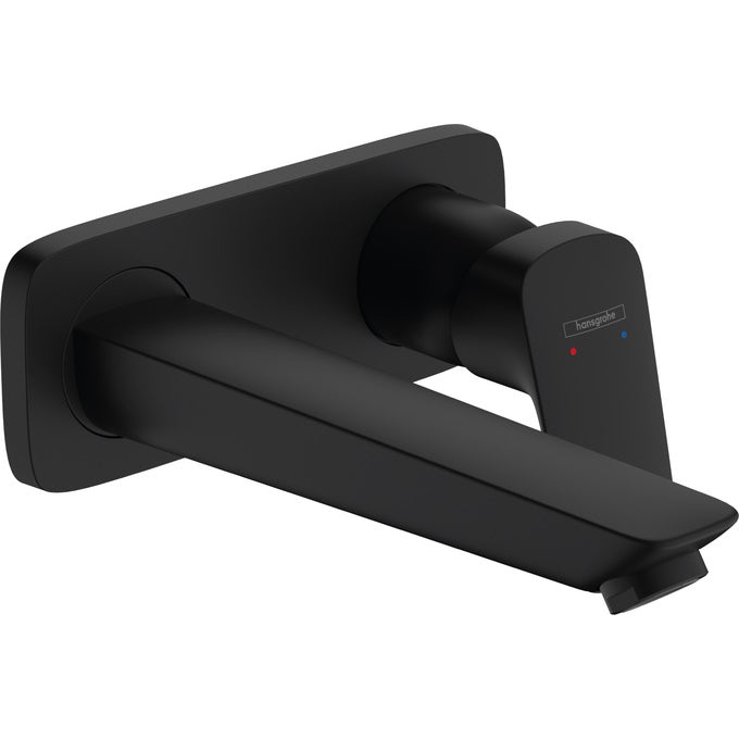 Baterie lavoar incastrata Hansgrohe Logis, pipa 20 cm, negru mat