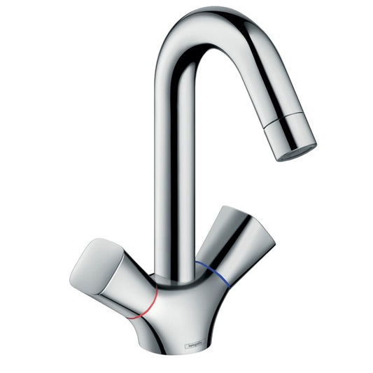 Baterie lavoar Hansgrohe Logis 150, dubla comanda, cu ventil pop-up
