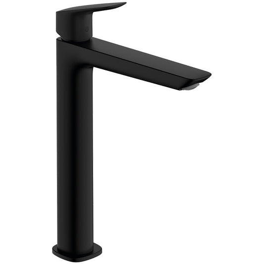 Baterie lavoar inalta Hansgrohe Logis 240, ventil pop-up, negru mat