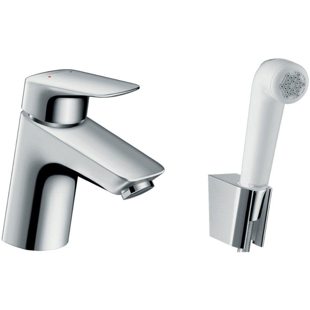 Baterie lavoar cu dus igienic Hansgrohe Logis Bidetta, fara ventil
