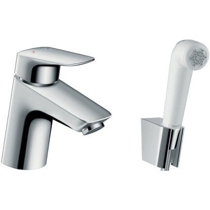 Baterie lavoar cu dus igienic Hansgrohe Logis Bidetta, fara ventil
