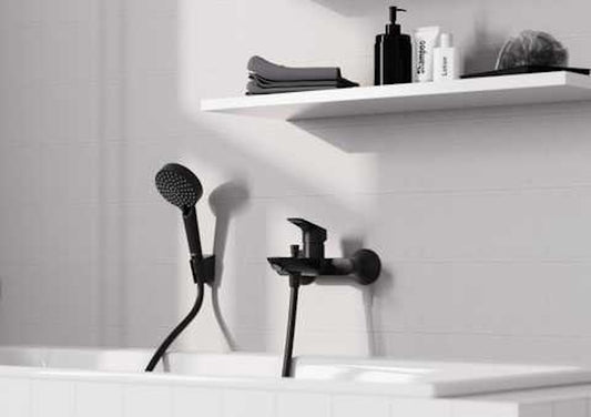 Hansgrohe Logis Baterie cada dus monocomanda, negru mat