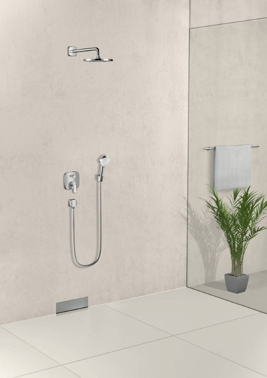Hansgrohe Logis Baterie cada dus monocomanda incastrata, patrata
