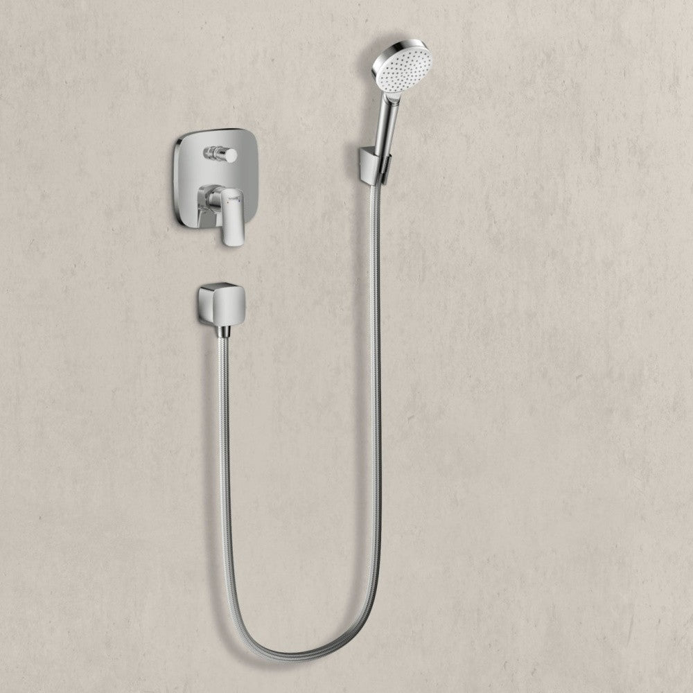 Hansgrohe Logis Baterie cada dus monocomanda incastrata, patrata