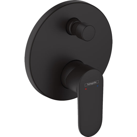 Hansgrohe Vernis Blend Baterie cada dus monocomanda incastrata, negru mat