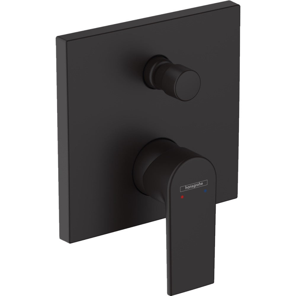 Hansgrohe Vernis Shape Baterie cada dus monocomanda incastrata, negru mat